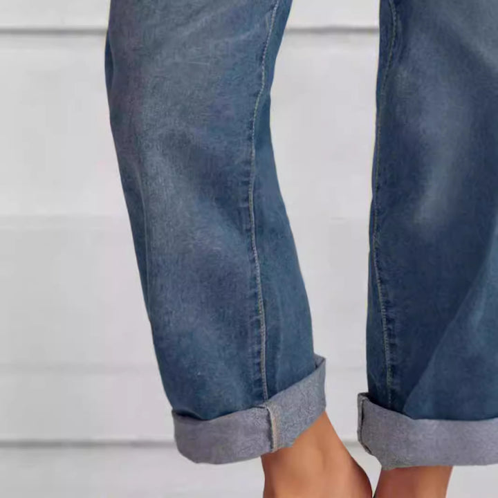 Ladies High Waist Relaxed Lune London Jeans and Denim