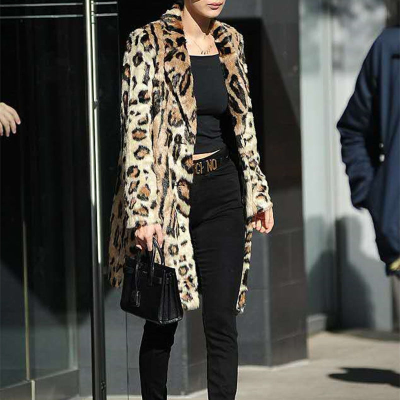 Ladies Oversized Faux Fur Coat Lune London
