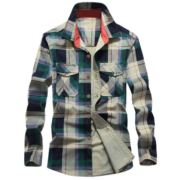 Plaid flannel shirt for men Lune London