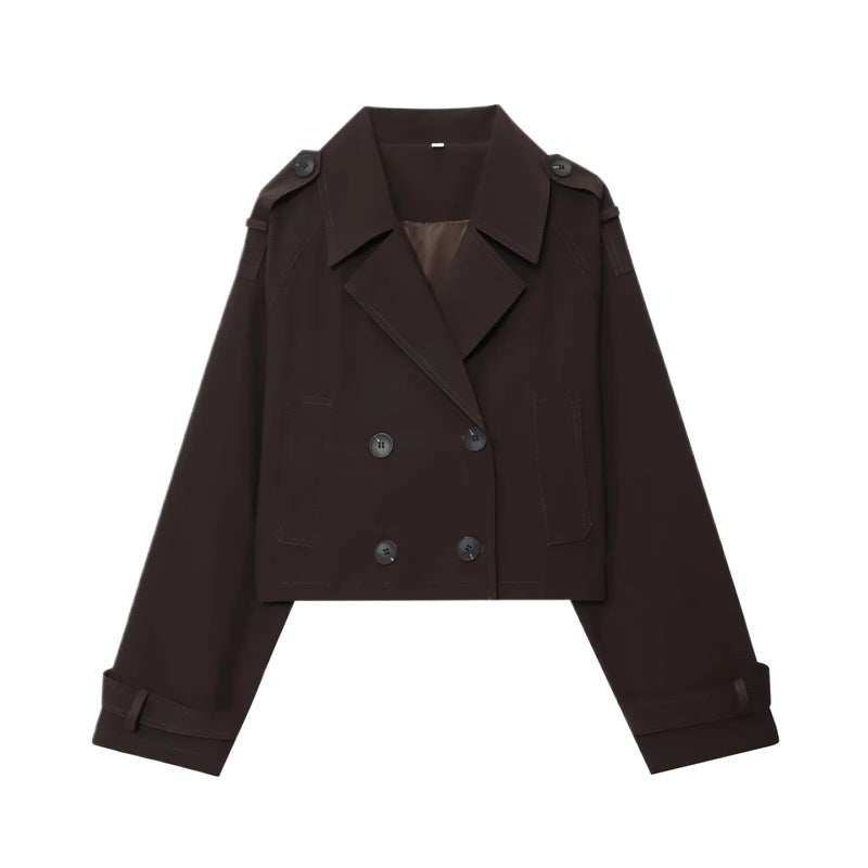 Double-breasted short jacket for women Lune London