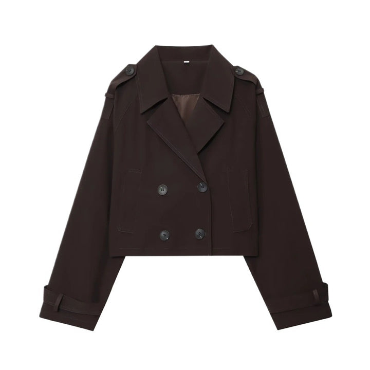 Double-breasted short jacket for women Lune London