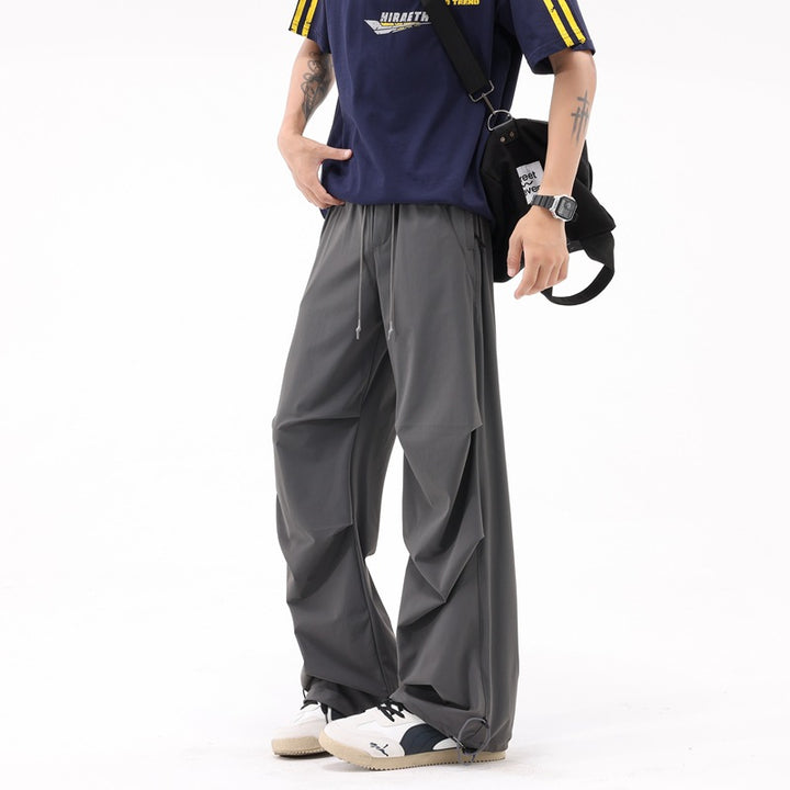 Loose sports pants for men with a remarkable draped design Lune London
