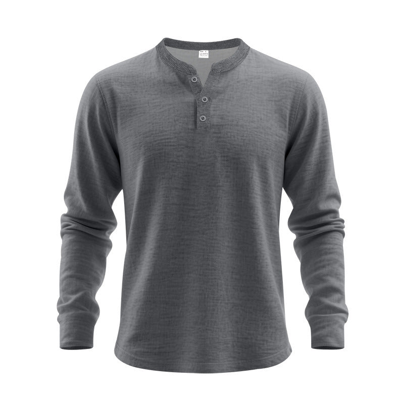 Men's long sleeve shirt with button placket Lune London