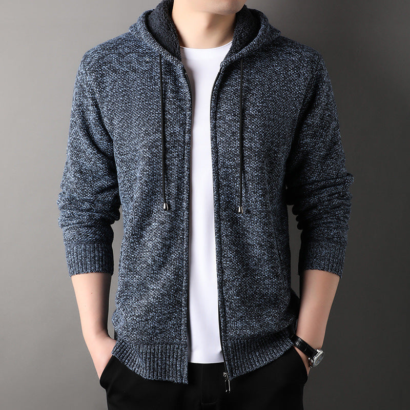 Men's Fashionable Cardigan with Hood and Soft Padded Lining Lune London