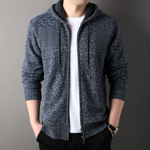 Lune London | Men's fashionable cardigan with hood and soft padded lining