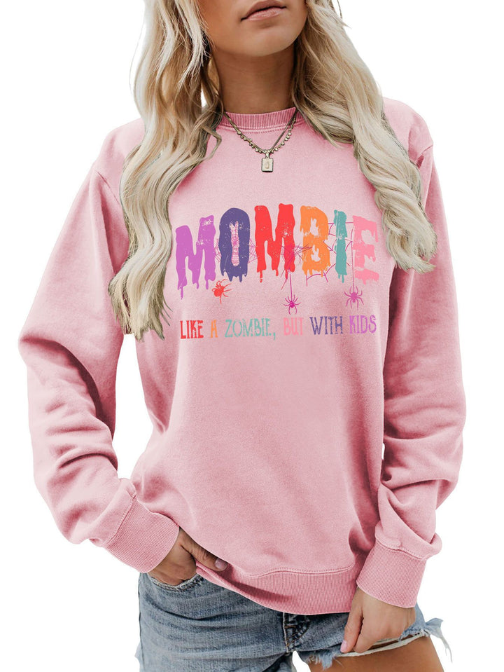Sweat-shirt pour dames avec motif zombie créatif Chic & Stil
