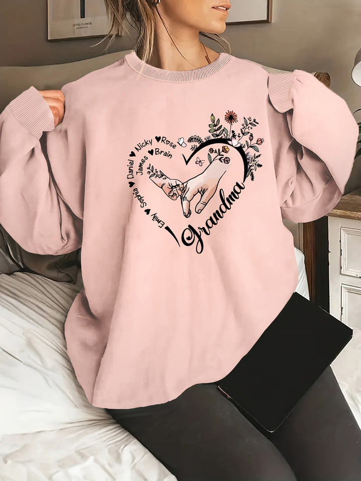 Pull décontracté féminin avec motifs floraux Chic & Stil