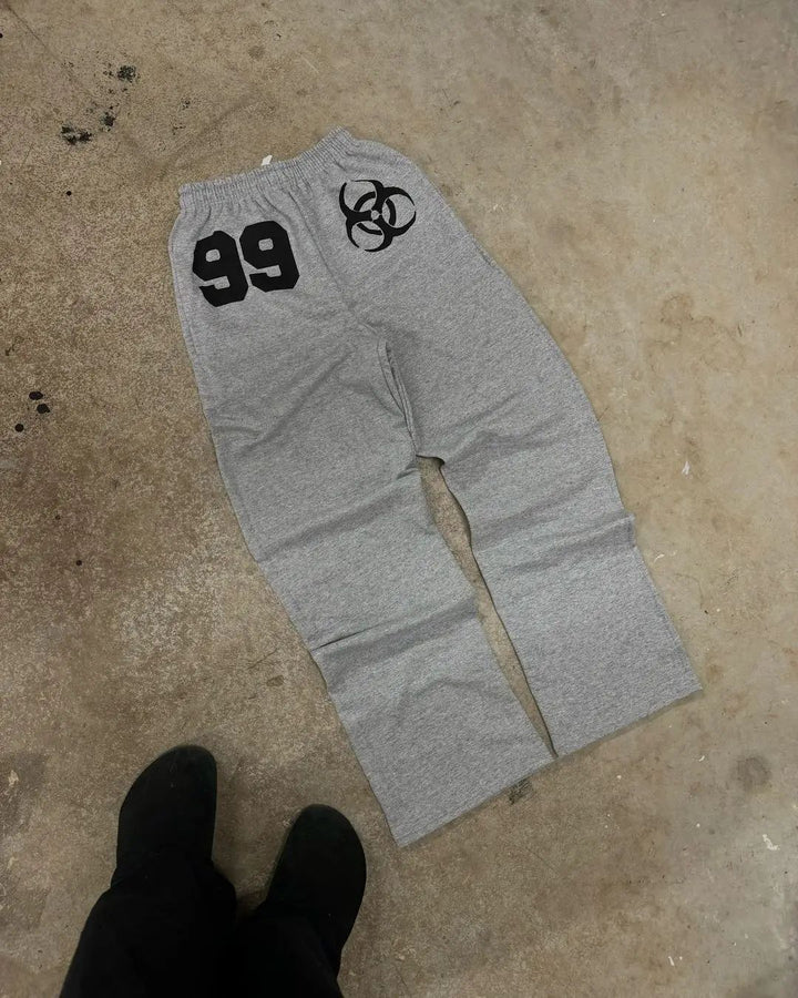 Women's sweatpants with urban biohazard design and comfortable fit Chic & Stil