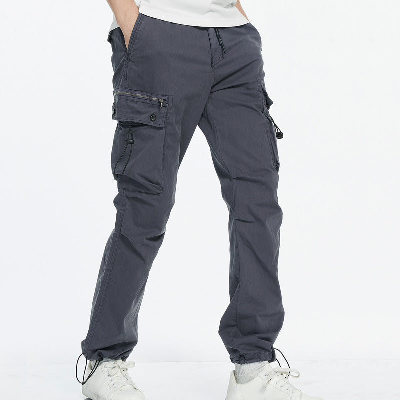 Men's cargo pants with practical side pockets and adjustable waist Lune London