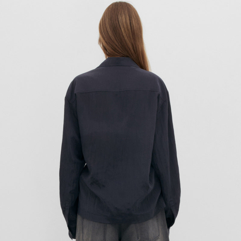 Elegant blouse for women with an innovative wrap design and off-the-shoulder Lune London
