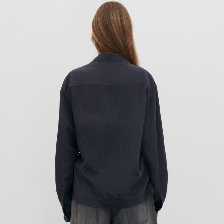 Elegant blouse for women with an innovative wrap design and off-the-shoulder Lune London