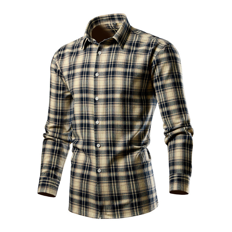 Shirt for men in high-quality cotton blend with a modern checkered design Lune London