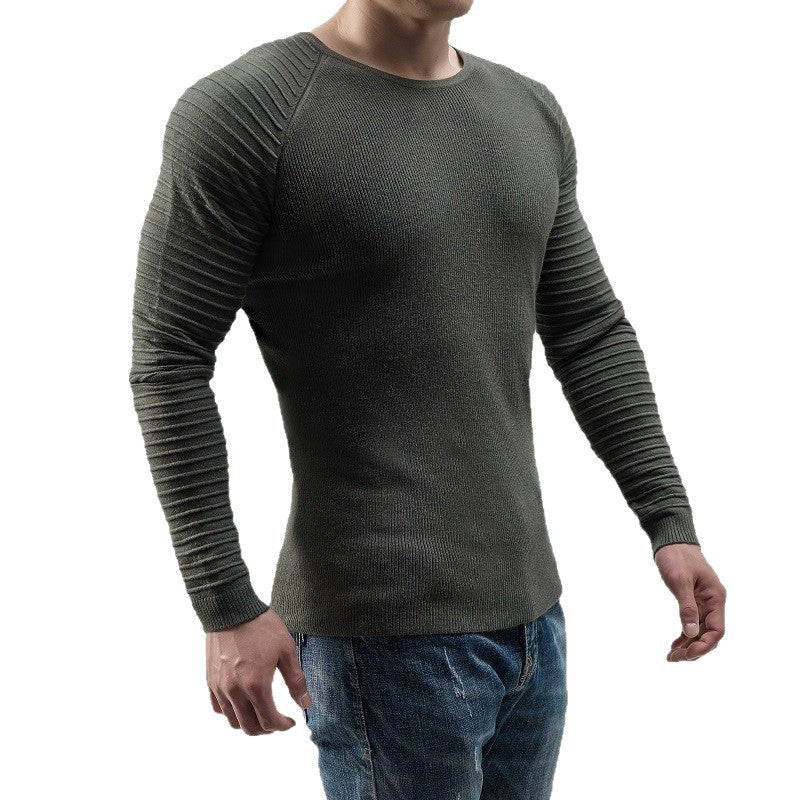 Fashionable knitted sweater for men with an innovative rib structure Lune London