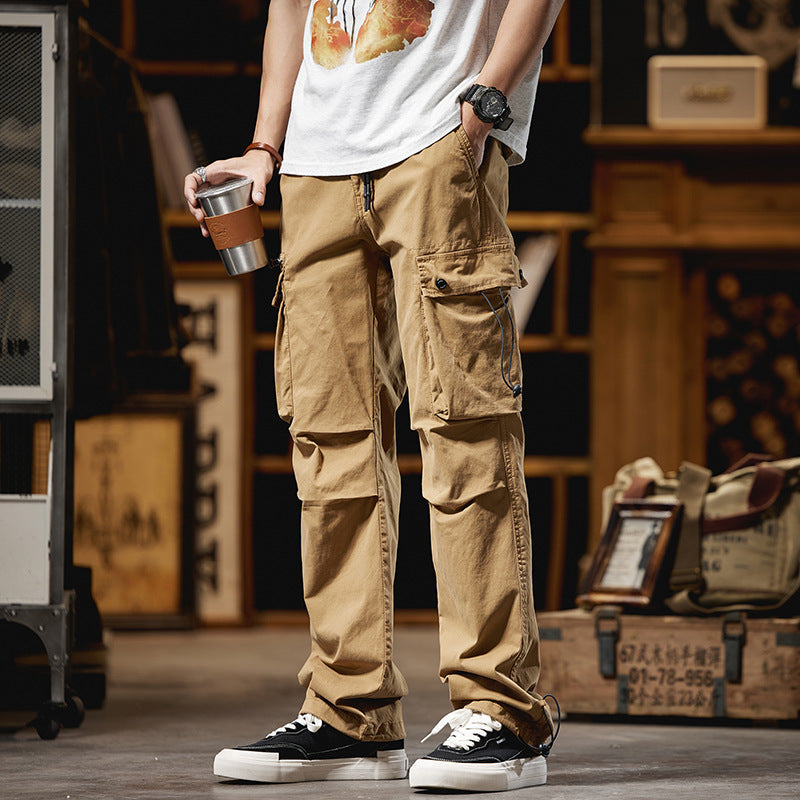 Pantalon style cargo pour hommes avec plusieurs poches Lune London