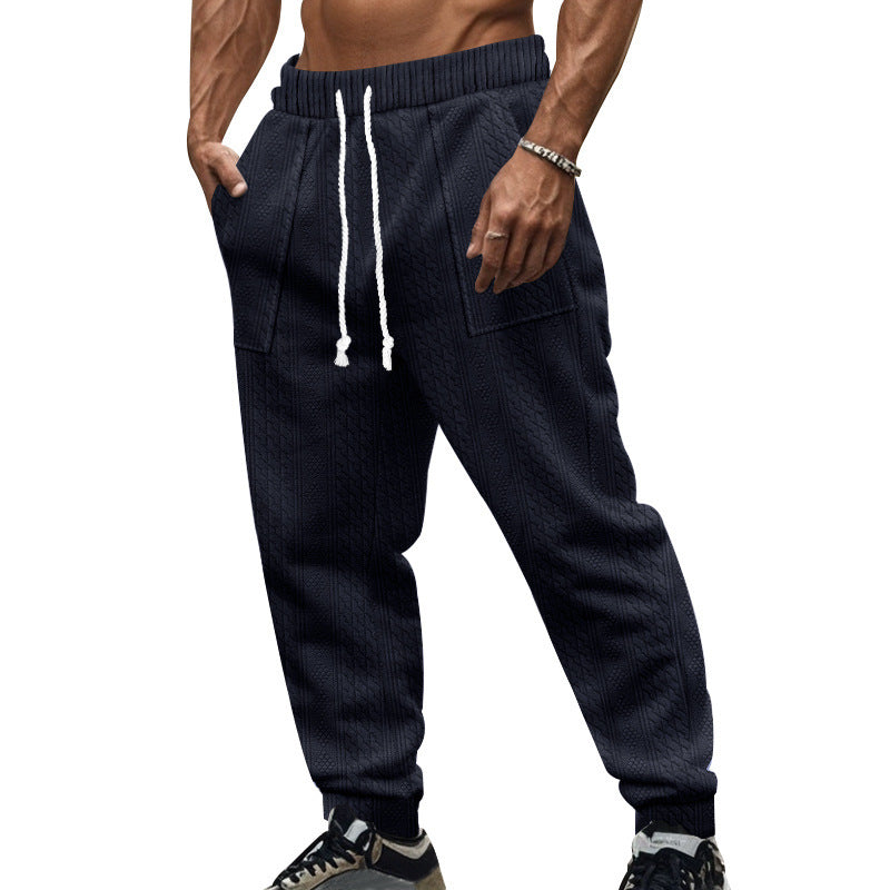 Casual knit jogger pants for men with elastic waist and convenient pockets Lune London