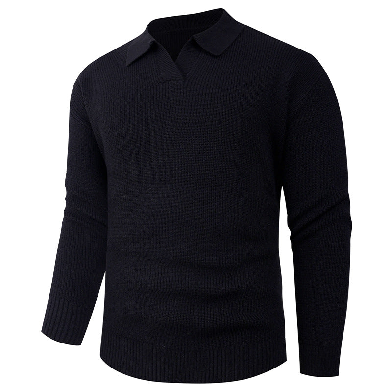 Casual men's sweater with modern collar Lune London