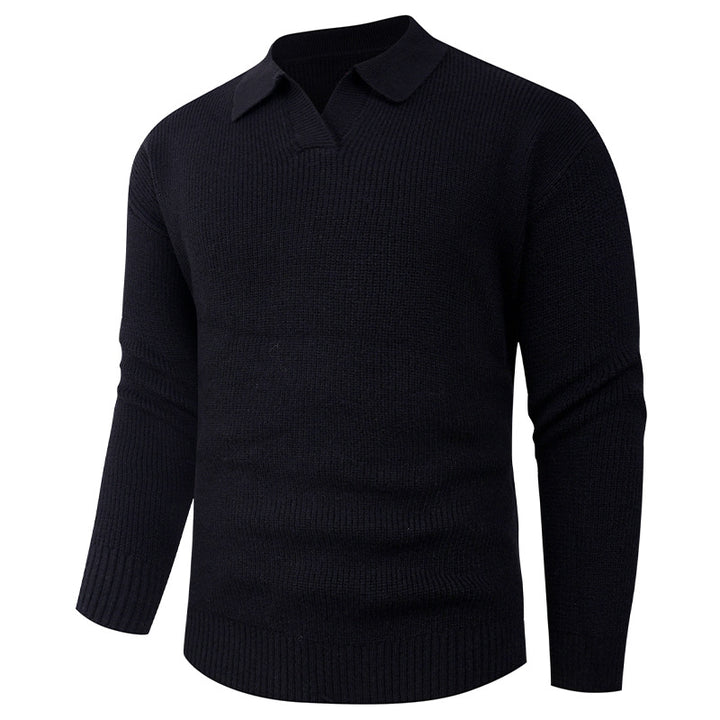 Casual men's sweater with modern collar Lune London