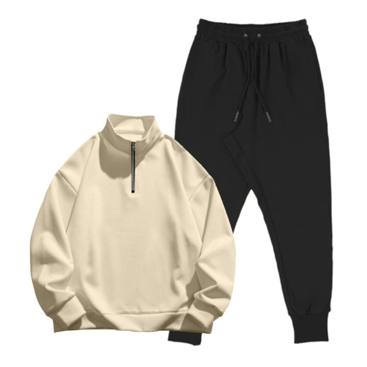Casual tracksuit for men with practical pockets and modern high collar Lune London