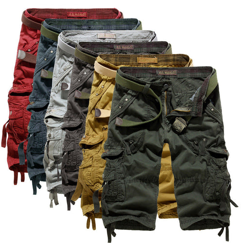 Men's Cargo Shorts with Multiple Pockets Lune London