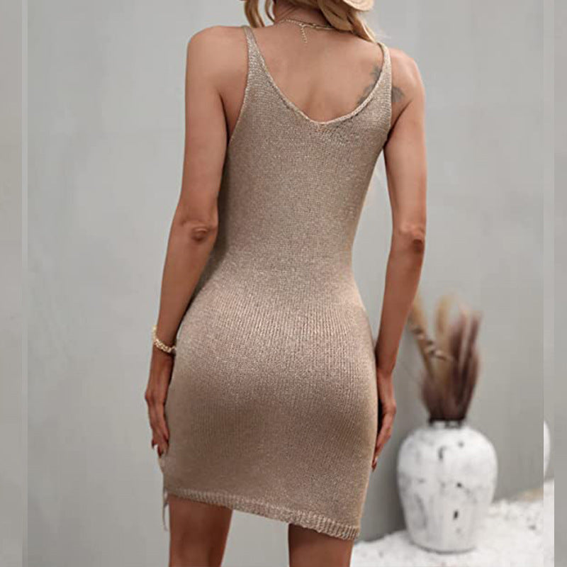 Robe tricotée pour femmes avec waistband ajustable Chic & Stil