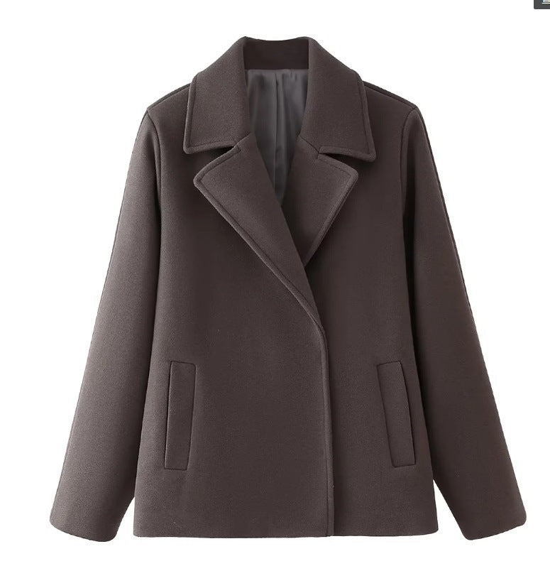 Ladies elegant wool jacket in classic oversized cut Lune London