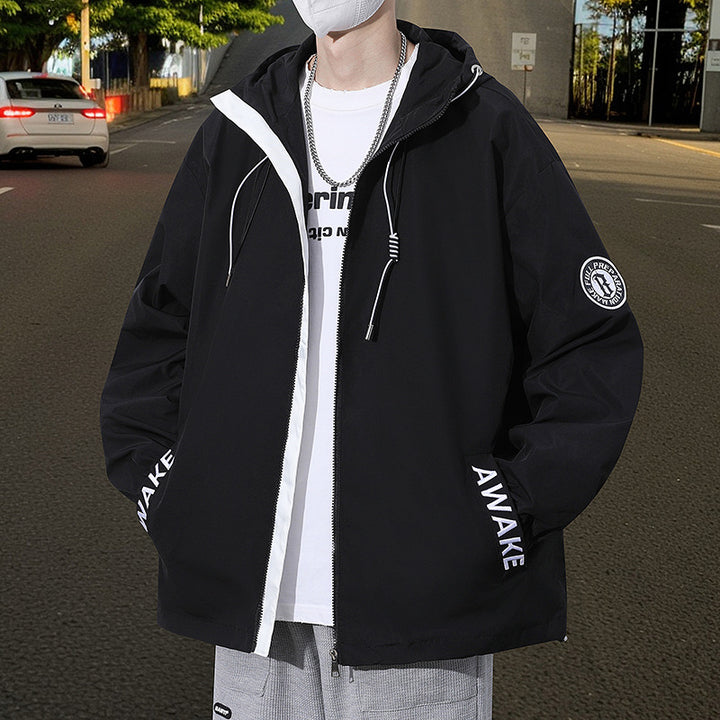Unisex leisure jacket with waterproof properties and practical pockets Lune London