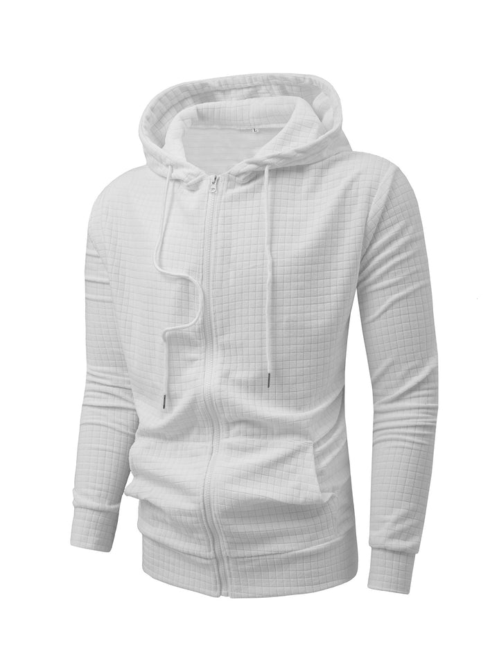 Casual hooded jacket for men with structured design Lune London