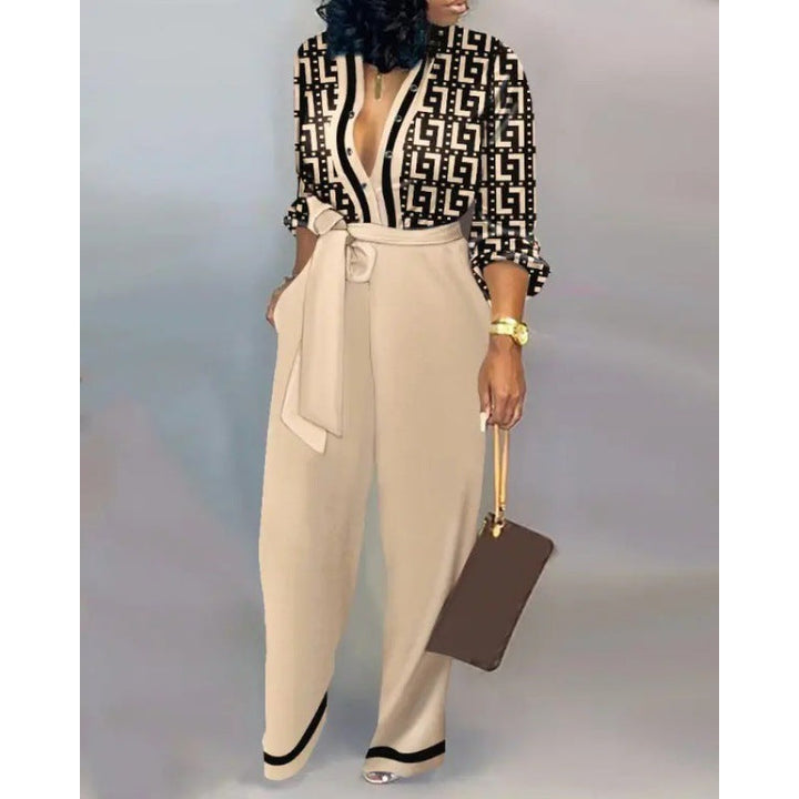 Women's Denim Jumpsuit with Fashionable Patchwork Design and Practical Pockets Lune London