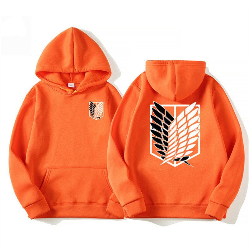 Women's hooded sweatshirt with modern anime design and practical kangaroo pocket Chic & Stil