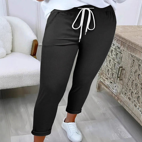Lune London Women's Leisure Jogging Pants with Elastic Waistband