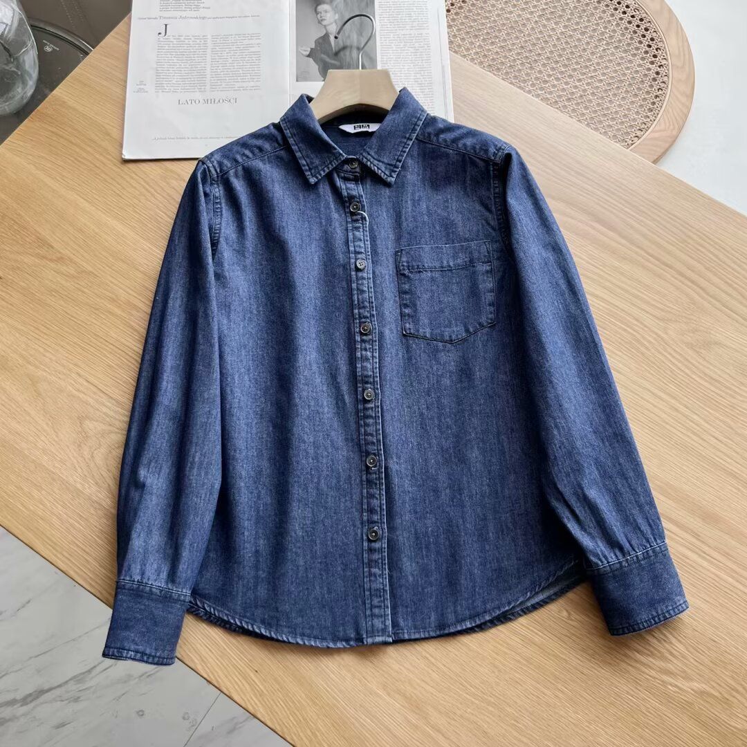 Chemise à manches longues élégante et polyvalente pour femme avec poche poitrine Chic & Stil