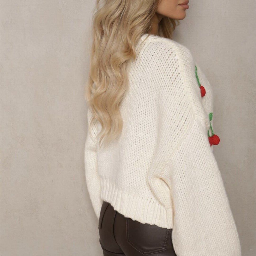 Women Playful Knit Vest with Decorative Details Lune London