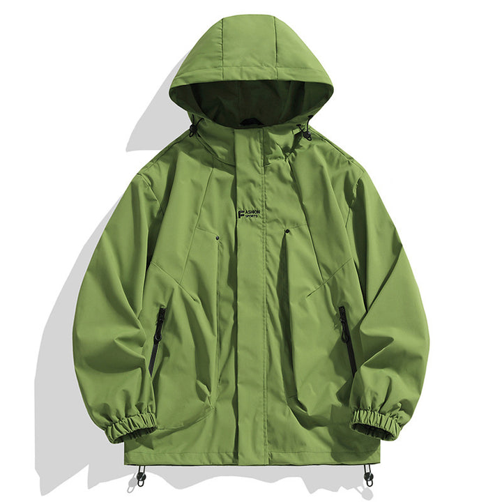 Veste de sport imperméable pour hommes avec capuche ajustable Chic und Stil