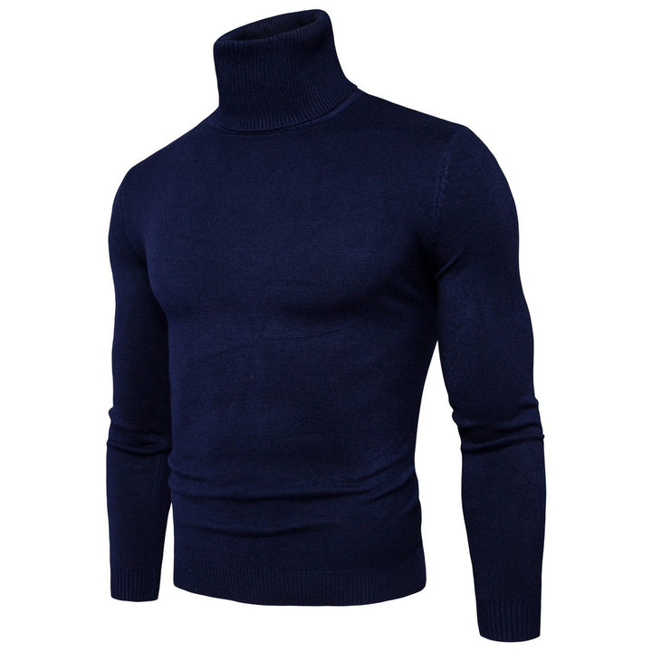Men's roll neck sweater in fine merino wool Lune London