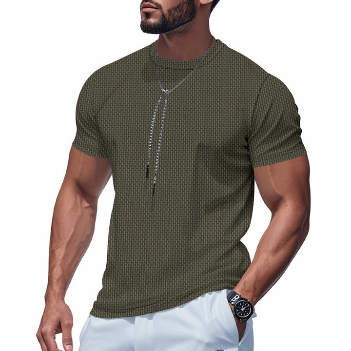 Men's short sleeve breathable T-shirt with stylish zip Lune London