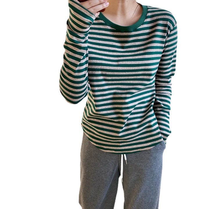 Ladies striped long sleeve shirt Chic & Stil