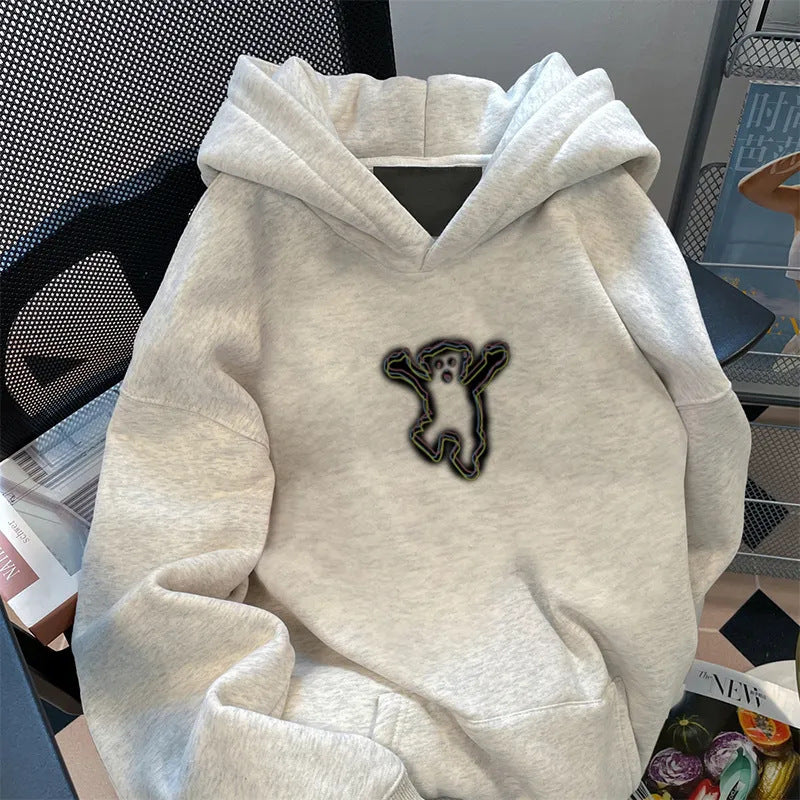 Sweat à capuche pour femmes avec motif d'ours créatif Chic & Stil