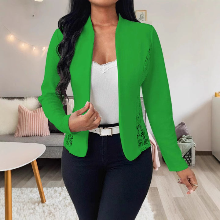 Elegant blazer jacket for women with lace accents Lune London