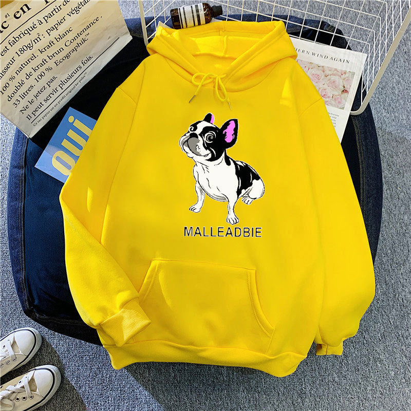 Women's hoodie with creative French Bulldog design Chic & Style