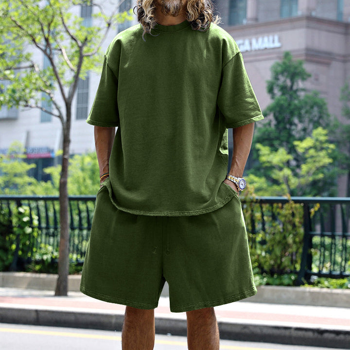 Casual short sleeve t-shirt set for men and shorts Lune London