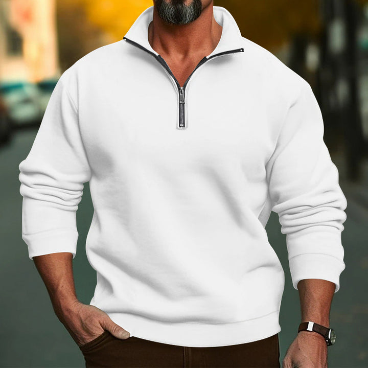 Men's fleece hoodie with zipper and comfortable cuffs Lune London