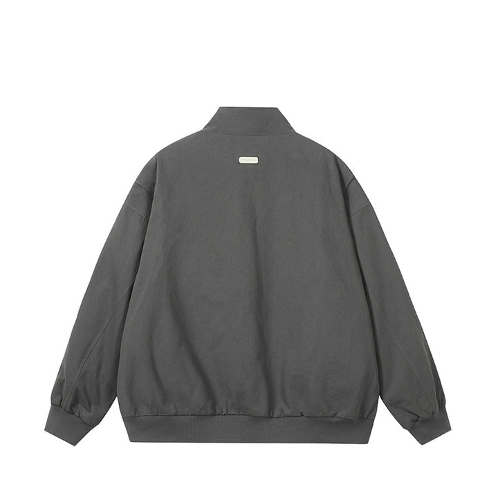 Quilted jacket for men with a stand-up collar and zippered side pockets Lune London