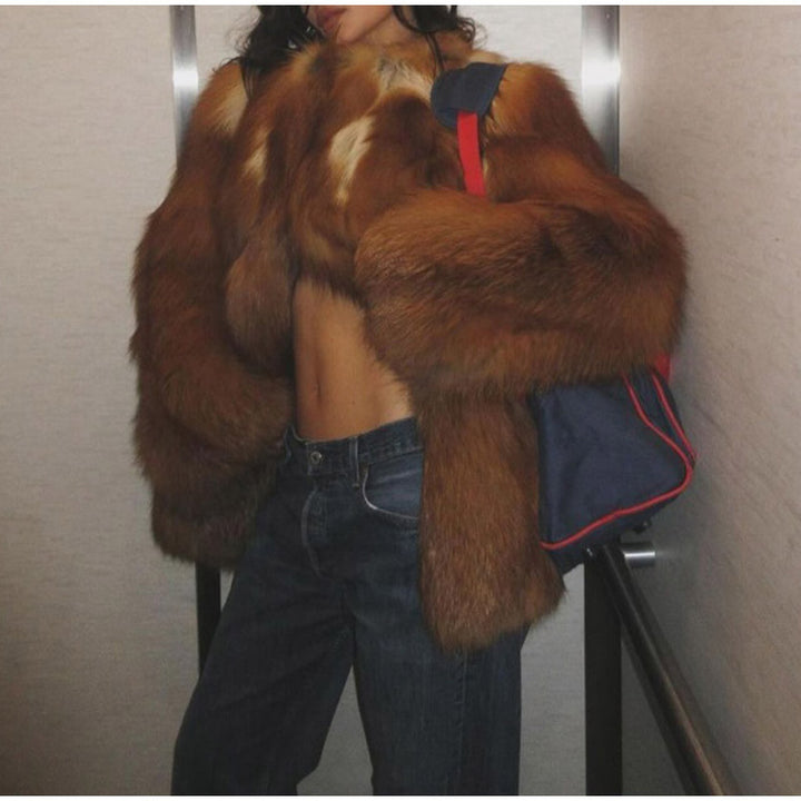 Ladies Lune London Faux Fur Jacket