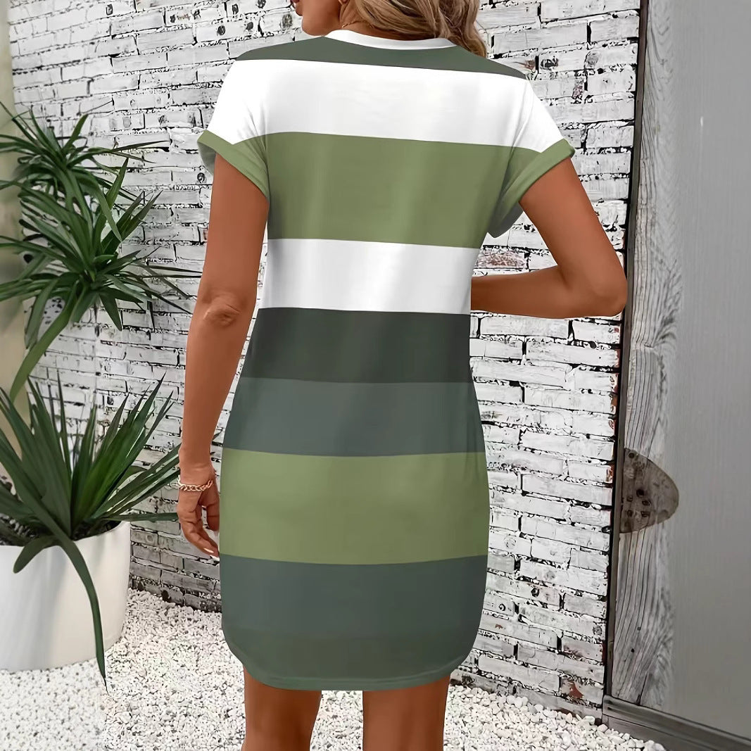 Casual dress for women with trendy striped pattern Lune London