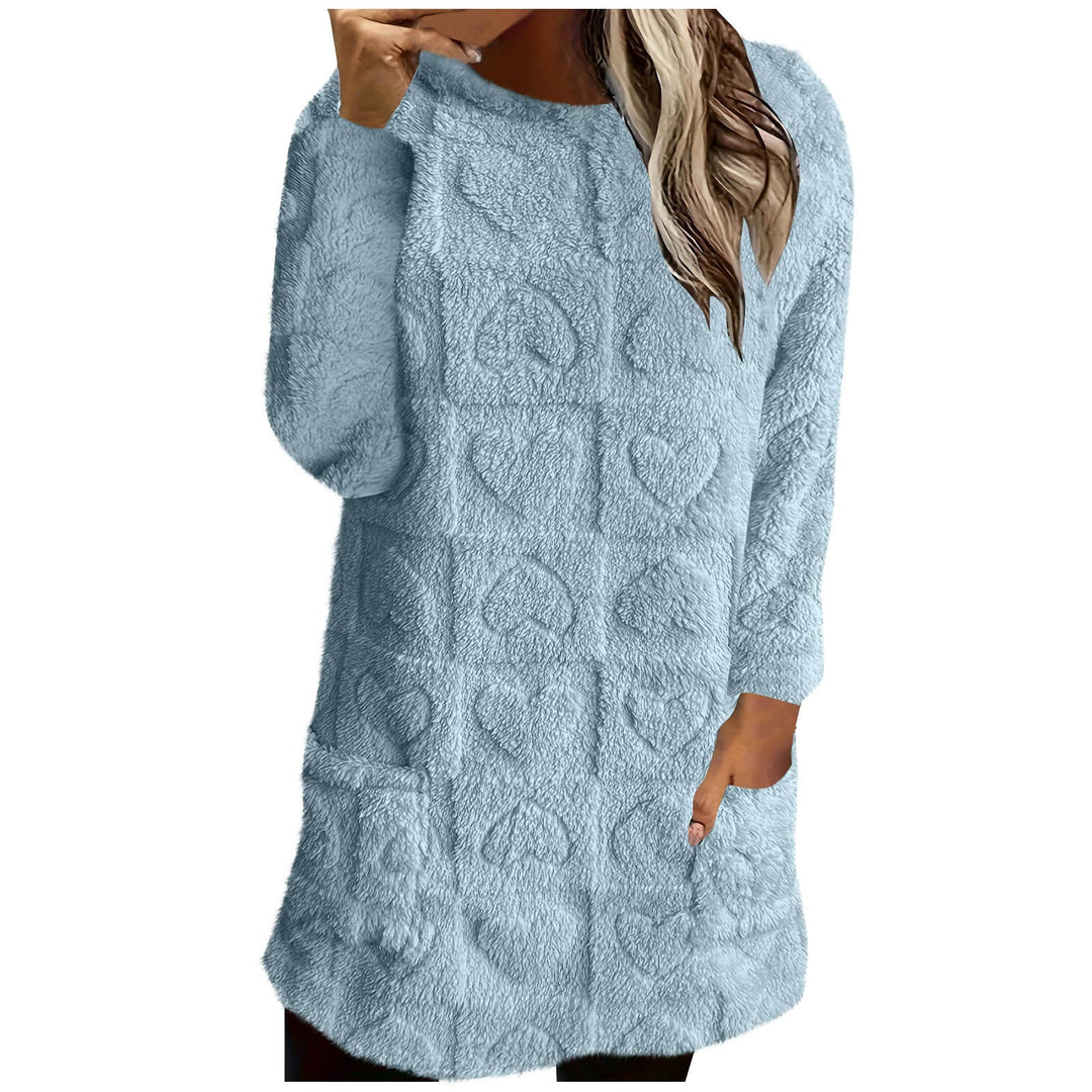 Ladies Cozy Tunic with Heart Pattern Lune London