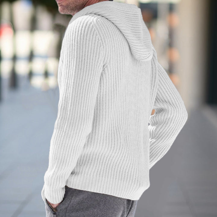 Men's knit hoodie jacket Lune London