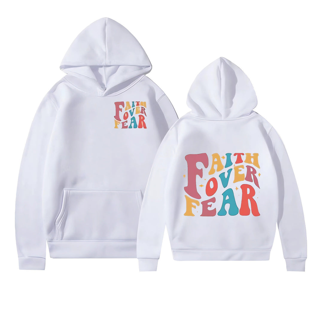 Women's Hoodie with Motivational Graphic Details Chic & Stil