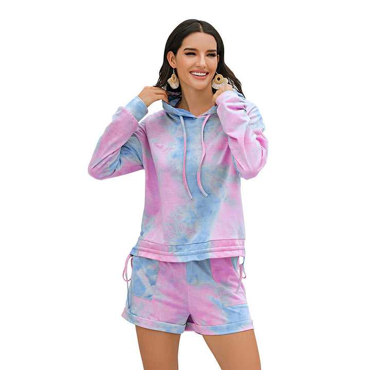 Casual set for women with hoodie and shorts Lune London