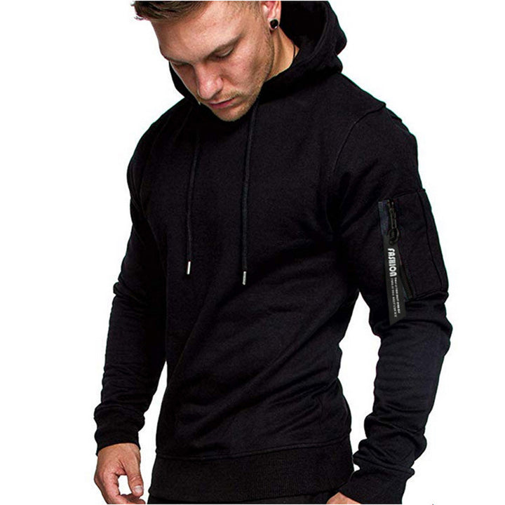 Men's sporty hoodie with side zipper Lune London