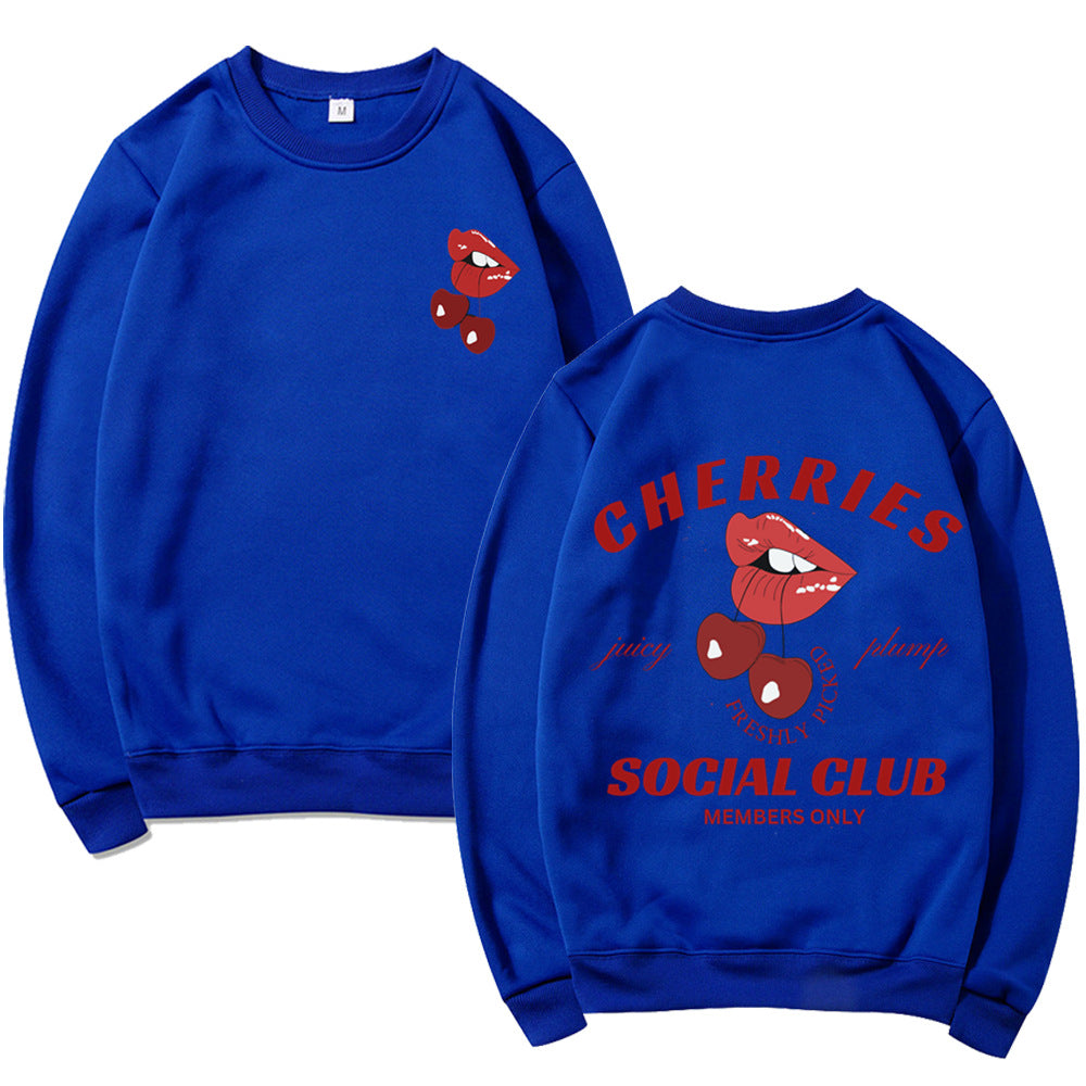Sweat-shirt femme avec design créatif de fruits et de bouche Chic & Stil